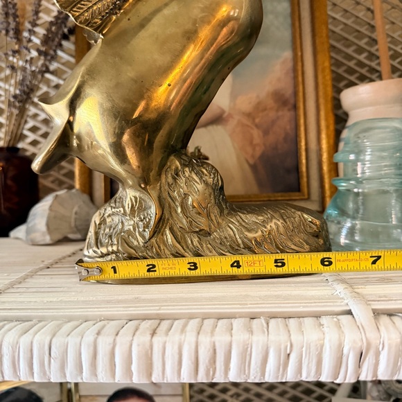 Vintage Large Brass Flying Duck Figurine - Picture 11 of 12